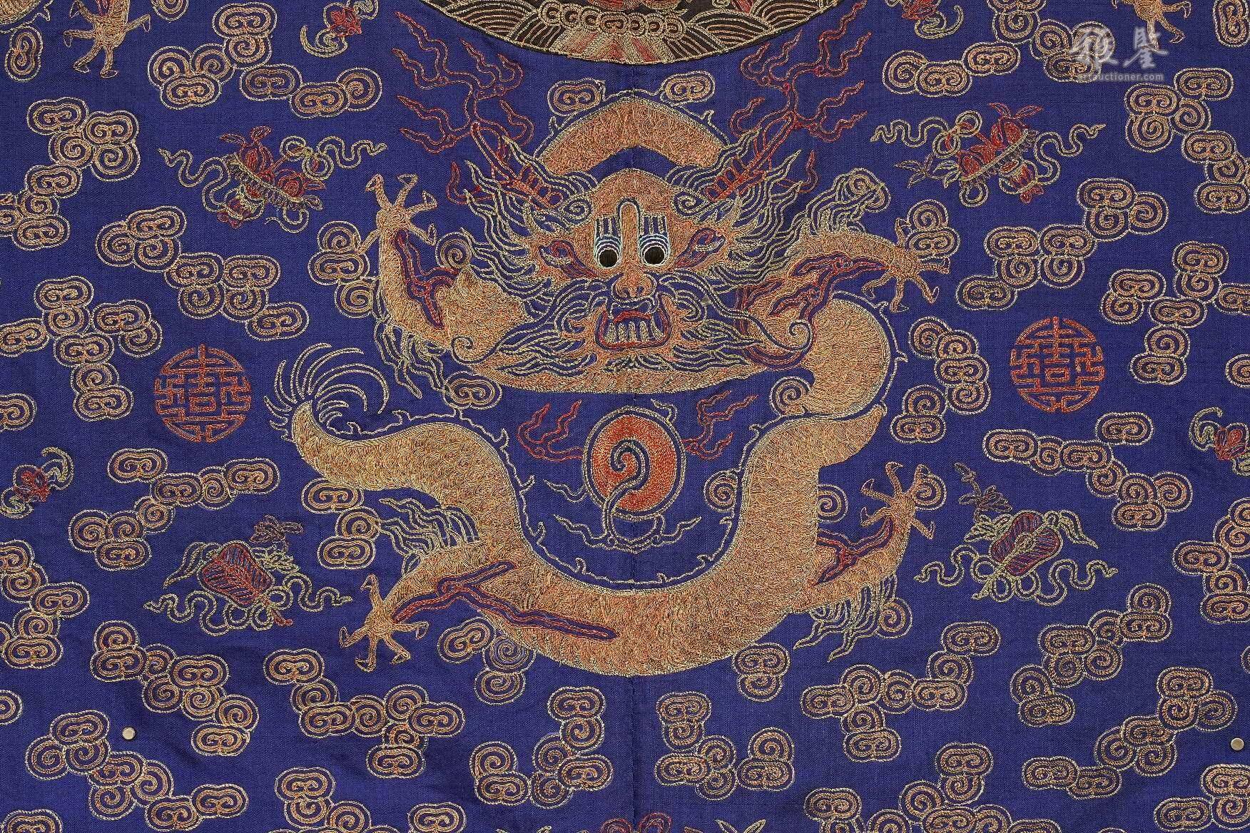 清中期 龙袍 本物保证