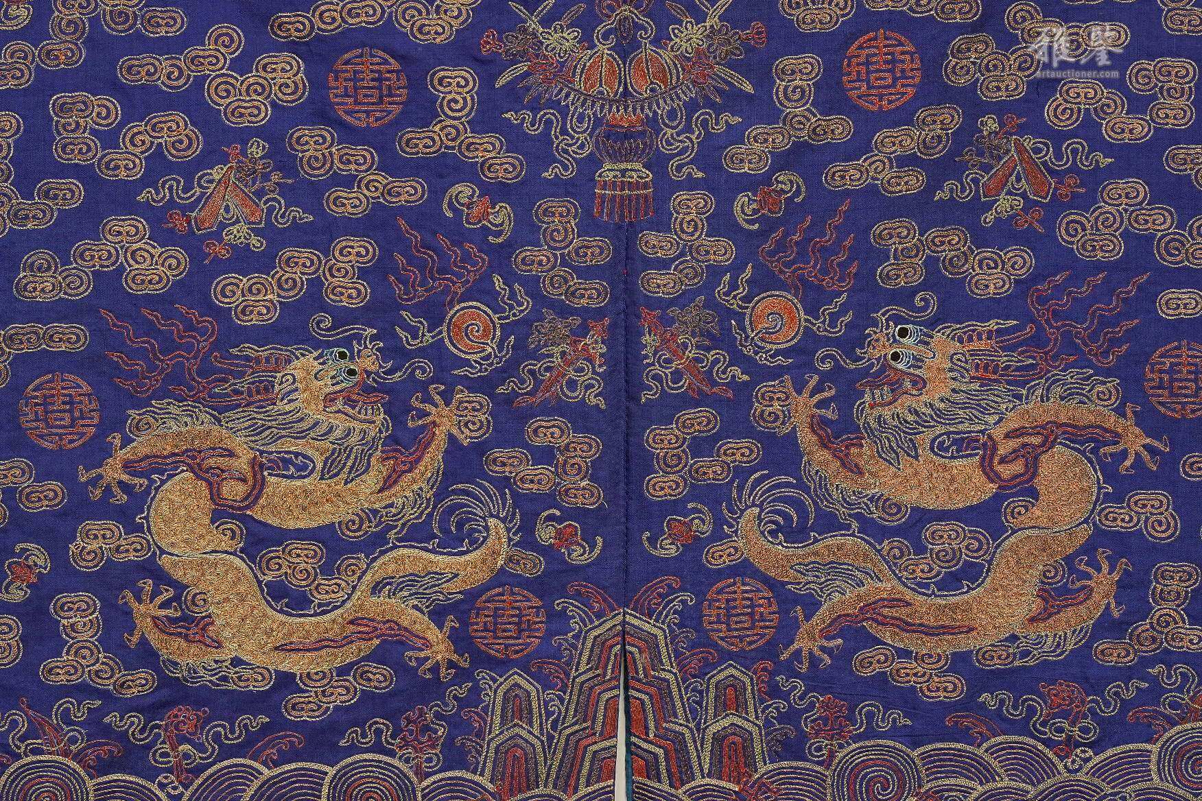 清中期 龙袍 本物保证