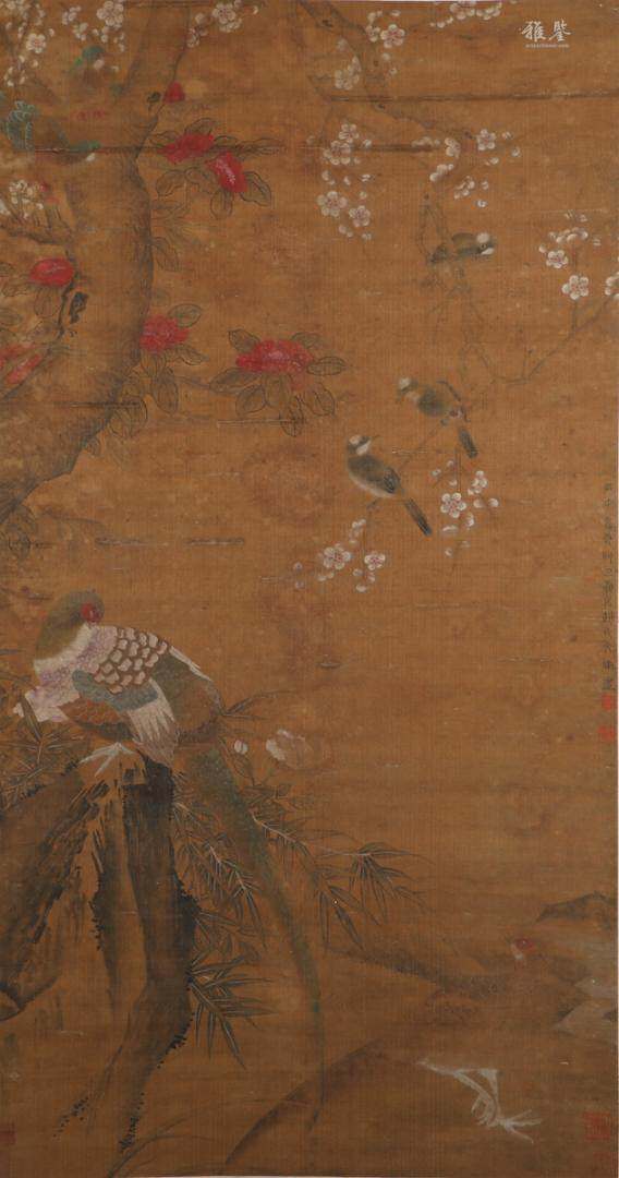 文俶 花鳥圖
