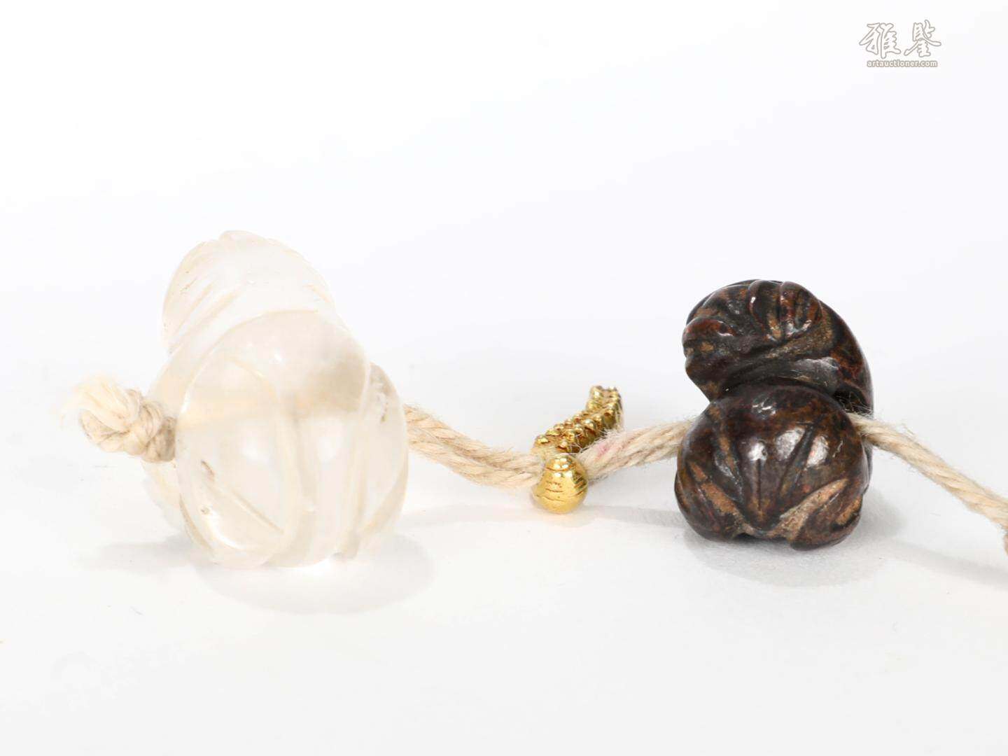 3-6世紀 水晶金蠶多寶串